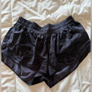 lululemon athletica Black Camo Run Shorts